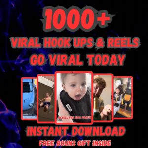 1000+ Viral Hook Videos Bundle, TikTok Reels, Shorts (PLR, MRR) (Digital Download)