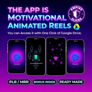 500+ Viral Motivational Reels: Faceless Content, MRR + PLR License (Digital Download