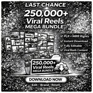 250,000+ Viral Faceless Reels – PLR & MRR License Included