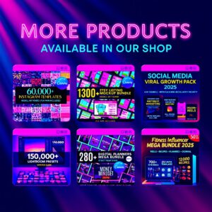 7500 Digital Planner Pages Bundle PLR MRR Editable Canva Templates w/ Resell Rights Business Sport Fitness Wellness Mindset Plr Planners