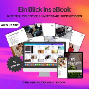 120 Digital Product Ideas with PLR License | Bestseller Guide for Etsy & Social Media | Passive Income Ideas (MRR)