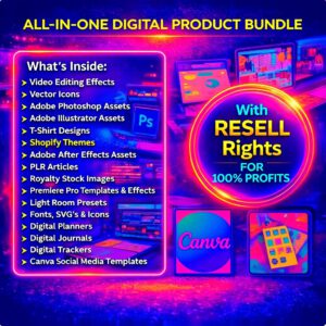 75 Million Digital Products Bundle | MRR PLR Resell Rights (Canva Templates, Ebooks)