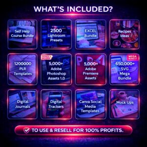 75 Million Digital Products Bundle | MRR PLR Resell Rights (Canva Templates, Ebooks)