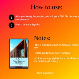 Nano Banana Prompts For Architects, Architecture AI Prompts, Rendering AI Prompts, Architecture Templates PDF